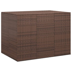 vidaXL Garden Cushion Box PE Rattan Patio Storage Box Multi Colours/Sizes - brown, 145 x 100 x 103 cm