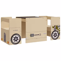 VidaXL 10406, MDF, Beige, 3 pc(s), 3 pc(s)