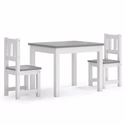VidaXL 10409, MDF, Grey, White, 3 pc(s), 3 pc(s)