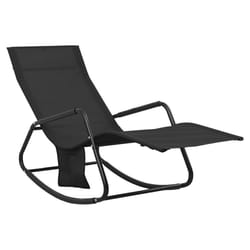 VidaXL 317591 outdoor chair Lounge Padded seat Steel, Textile Black