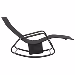 VidaXL 317591 outdoor chair Lounge Padded seat Steel, Textile Black - Additional view 4