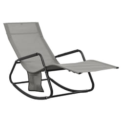 VidaXL 317592 outdoor chair Lounge Padded seat Steel, Textile Grey