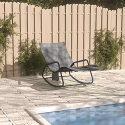 VidaXL 317592 outdoor chair Lounge Padded seat Steel, Textile Grey