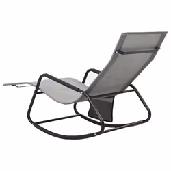 VidaXL 317592 outdoor chair Lounge Padded seat Steel, Textile Grey - Additional view 5