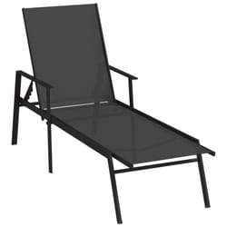 VidaXL 317595 outdoor chair Lounge Padded seat Steel, Textile Black