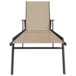VidaXL 317597 outdoor chair Lounge Padded seat Steel, Textile Cream
