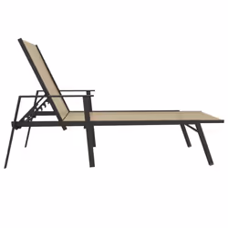 VidaXL 317597 outdoor chair Lounge Padded seat Steel, Textile Cream - Additional view 4