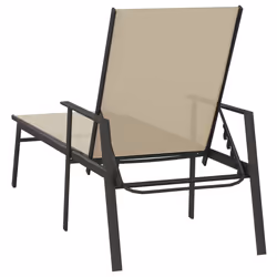 VidaXL 317597 outdoor chair Lounge Padded seat Steel, Textile Cream - Additional view 5