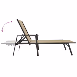 VidaXL 317597 outdoor chair Lounge Padded seat Steel, Textile Cream - Additional view 6