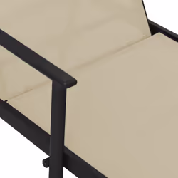 VidaXL 317597 outdoor chair Lounge Padded seat Steel, Textile Cream - Additional view 7