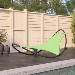 VidaXL 317606 outdoor chair Lounge Padded seat Steel, Textile Green