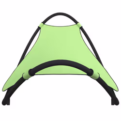 VidaXL 317606 outdoor chair Lounge Padded seat Steel, Textile Green