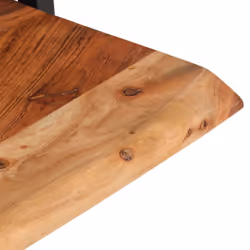vidaXL Wall Shelf Set Picture Ledges Display Unit Solid Acacia Wood and Steel - 60 Â¡Ã 25 Â¡Ã 35 cm - Additional view 5