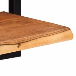 vidaXL Wall Shelf Set Picture Ledges Display Unit Solid Acacia Wood and Steel - 25 Â¡Ã 25 Â¡Ã 35 cm - Additional view 6