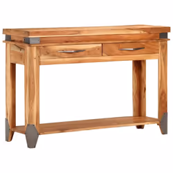 vidaXL Solid Wood Acacia Console Table Wooden Side Sofa Hallway Entryway Table - Additional view 10