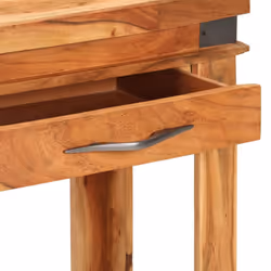 vidaXL Solid Wood Acacia Console Table Wooden Side Sofa Hallway Entryway Table - Additional view 4
