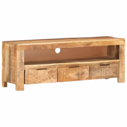 vidaXL Rough Mango Wood TV Cabinet Home Plasma Stereo Cabinet TV Unit Stand - Additional view 10