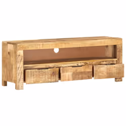 vidaXL Rough Mango Wood TV Cabinet Home Plasma Stereo Cabinet TV Unit Stand - Additional view 2