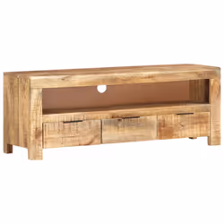 vidaXL Rough Mango Wood TV Cabinet Home Plasma Stereo Cabinet TV Unit Stand - Additional view 8