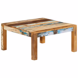 vidaXL Coffee Table Solid Reclaimed Wood Home Rustic Side Couch Sofa Table - Additional view 10