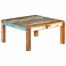 vidaXL Coffee Table Solid Reclaimed Wood Home Rustic Side Couch Sofa Table - Additional view 8