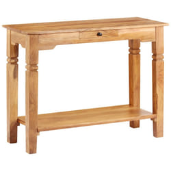 vidaXL Solid Acacia Wood Console Table Home Side Hall Table Accent Sideboard