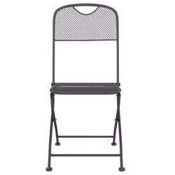 VidaXL 317339 outdoor chair Terrace Metal Anthracite - Additional view 4