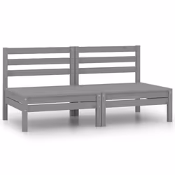 VidaXL 3082374, 2 seat(s), Grey, 110 kg