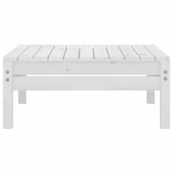 vidaXL Solid Pinewood Garden Lounge Set 5 Piece White Outdoor Seating Sofa - Additional view 7