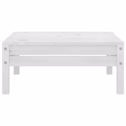 vidaXL Solid Pinewood Garden Lounge Set 5 Piece White Outdoor Seating Sofa - Additional view 8