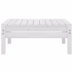 vidaXL Solid Pinewood Garden Lounge Set 5 Piece White Outdoor Seating Sofa
