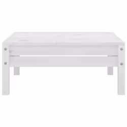vidaXL Solid Pinewood Garden Lounge Set 5 Piece White Outdoor Seating Sofa - Additional view 9