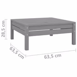 vidaXL Garden Lounge Set Wooden Outdoor Lounge Set 5 Piece Solid Pinewood Grey - Additional view 7