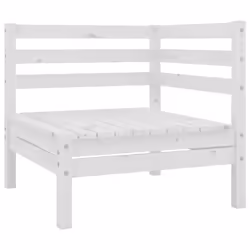 vidaXL Garden Lounge Set Outdoor Lounge Set 9 Piece White Solid Wood Pine - Additional view 4