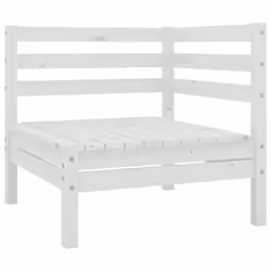 vidaXL Garden Lounge Set Outdoor Lounge Set 10 Piece White Solid Wood Pine