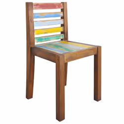 vidaXL 6x Dining Chairs Solid Reclaimed Wood Kitchen Wooden Chair Seating - Additional view 9