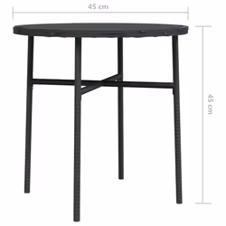 VidaXL 317174 outdoor table Black - Additional view 6