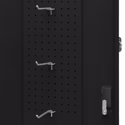 vidaXL Saddle Cabinet Steel Locker Harness Cabinet Multi Colours 105/140 cm - black - Additional view 2