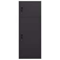 vidaXL Saddle Cabinet Steel Locker Harness Cabinet Multi Colours 105/140 cm - anthracite - Additional view 3