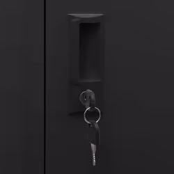 vidaXL Saddle Cabinet Steel Locker Harness Cabinet Multi Colours 105/140 cm - anthracite - Additional view 8