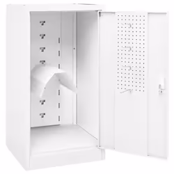 vidaXL Saddle Cabinet White Steel Indoor Storage Tack Locker Harness Cabinet - Additional view 4