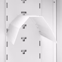 vidaXL Saddle Cabinet White Steel Indoor Storage Tack Locker Harness Cabinet - Additional view 5