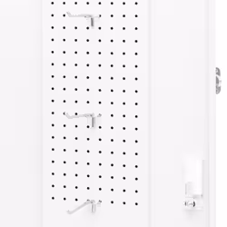 vidaXL Saddle Cabinet White Steel Indoor Storage Tack Locker Harness Cabinet - Additional view 6