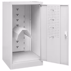 vidaXL Saddle Cabinet Light Grey Steel Storage Tack Locker Harness Cabinet - Additional view 4