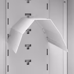 vidaXL Saddle Cabinet Light Grey Steel Storage Tack Locker Harness Cabinet - Additional view 5