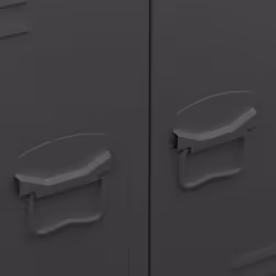 vidaXL Industrial Wardrobe Anthracite Steel Storage Organiser Closet Furniture - Additional view 8