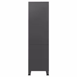 vidaXL Industrial Wardrobe Anthracite Metal Storage Cabinet Clothes Closet - Additional view 4