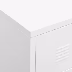 vidaXL Industrial Drawer Cabinet White Metal Display Storage Cabinet Sideboard - Additional view 9