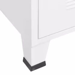 vidaXL Industrial TV Cabinet White Metal Media Hifi Cabinet TV Unit Sideboard - Additional view 7