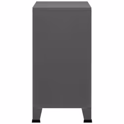 vidaXL Industrial Storage Chest Anthracite 75x40x80 cm Steel Sideboard Cabinet